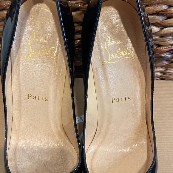 Christian Louboutin Black Patent leather Pigalle Plato 120 - Picture 5 of 12